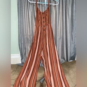 American Eagle, size small, orange jumpsuit.